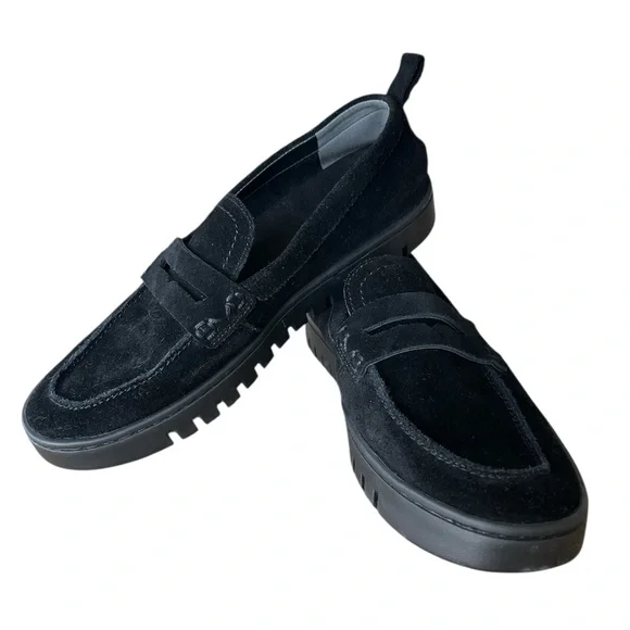 VIONIC Black Suede Leather Comfort Slip-on Loafers Women’s Size 7 - Picture 4 of 9